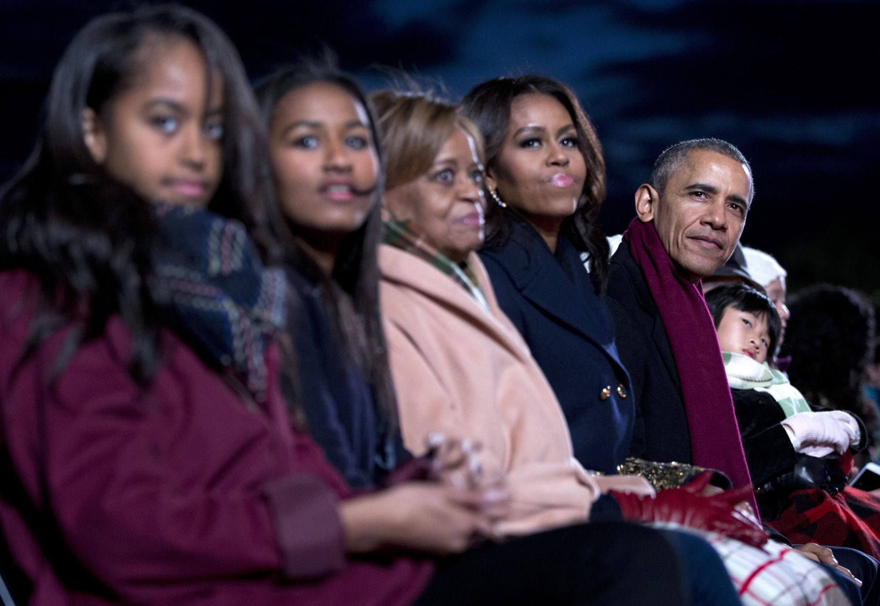The Obamas and Marian Robinson, 2015
